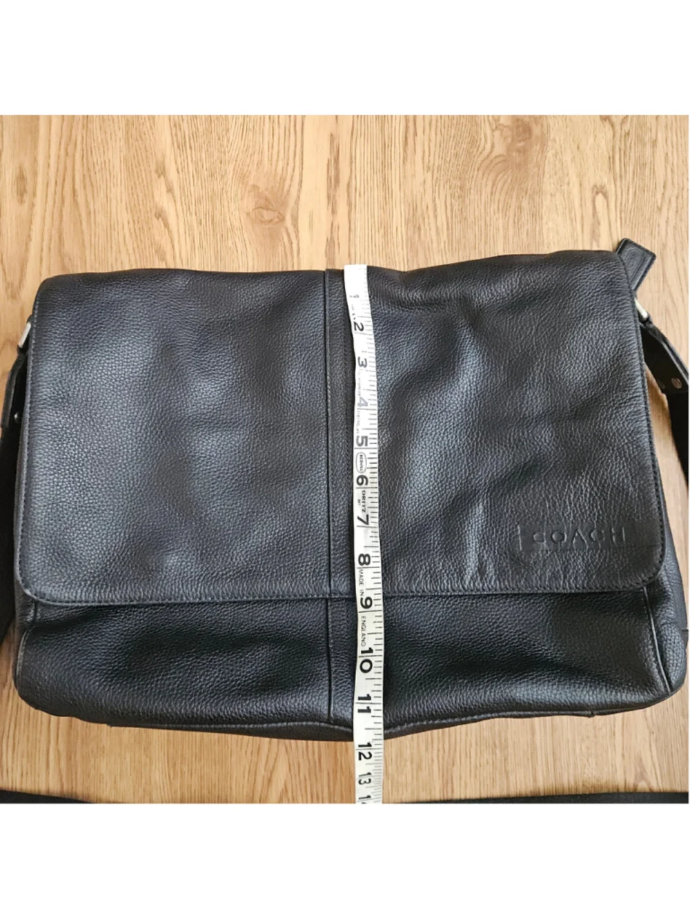 Vintage Coach Camden Messenger Bag Black Leather Laptop